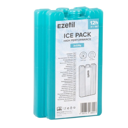 Sisteme de racire/Alte accesorii - 10880100 IcePack Set de recipiente din plastic Ezetil, 2x220gr.