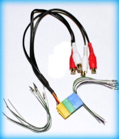 Accesorii Sisteme Audio - Adaptor miniISO cu 3 mufe galbena verde albastra