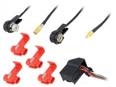 Accesorii Sisteme Audio - Adaptor multimedia (conectarea tunerului TMC) Audi, Seat, Skoda, VW navigatie MFD (C/D/G), Navi Plus (DX), TMC