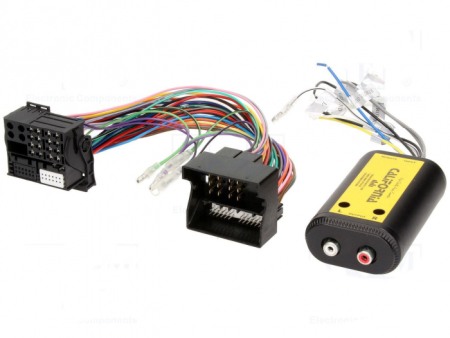 Accesorii Sisteme Audio - Adaptor pentru amplificator cu REMOTE pe mufa OEM, BMW Ford Mercedes Seat Skoda VW QUADLOCK-UNI.2R