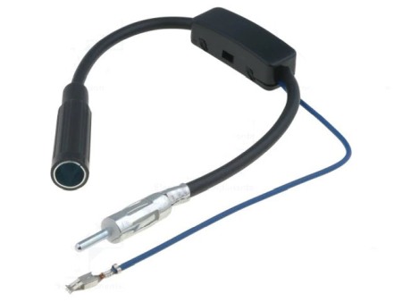 Accesorii Sisteme Audio - Amplificator antenă DIN soclu DIN mufă  0,3m 12VDC AM FM A9609