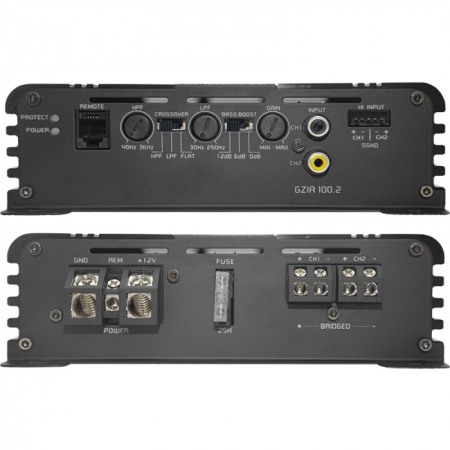 GZIA 100.2 AMPLIFICATOR GROUND ZERO PE 2 CANALE, 300W [1]