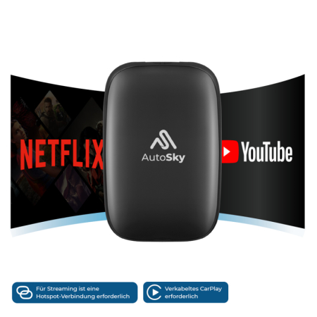 Accesorii - AutoSky Wireless CarPlay și Android Auto AI Box Lite