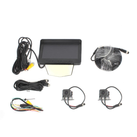 C20 Sistem de înregistrare TSS, kit CCTV, 2 x camere și monitor de 7" [1]