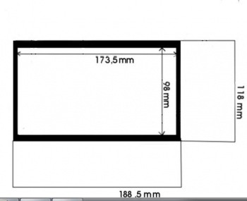Accesorii Sisteme Audio - Cadru radio 2 DIN 118x188.5 / 98x173.5mm universal