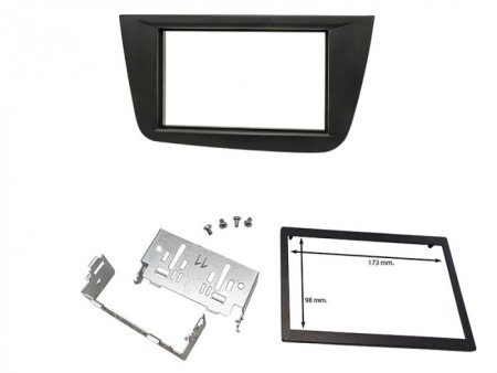 Accesorii Sisteme Audio - Cadru radio 2DIN cu console metalice + cadru (173×98 mm) Seat ALTEA 2004>2015 / TOLEDO 2004>2009