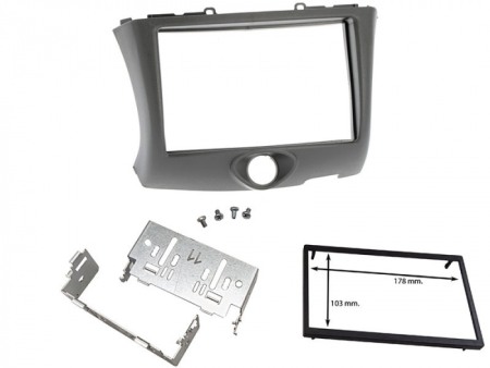 Accesorii Sisteme Audio - Cadru radio 2DIN cu console metalice + rama interior (173×103mm) Toyota YARIS 2003-2006