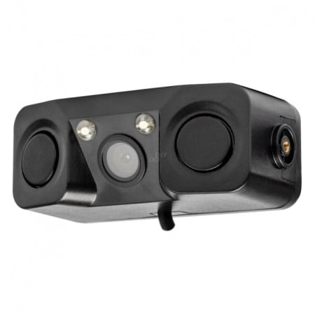 Multimedia - Cameră video marșarier cu senzori de parcare 2 în 1 HD-602 LED 12V -03541