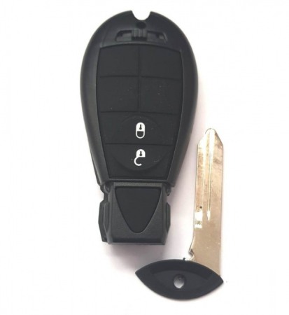 Accesorii auto - CARCASA CHEIE JEEP 2+1 BUTON DE PANICA NEGRU