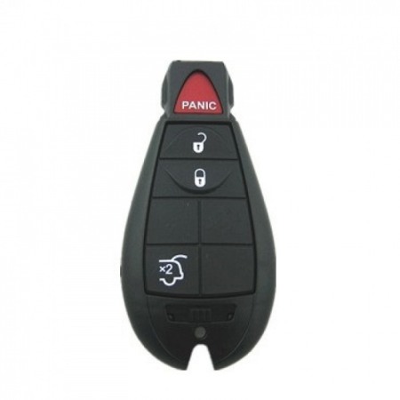 Accesorii auto - Carcasa cheie smart 3 butoane + buton panica  Chrysler Jeep 