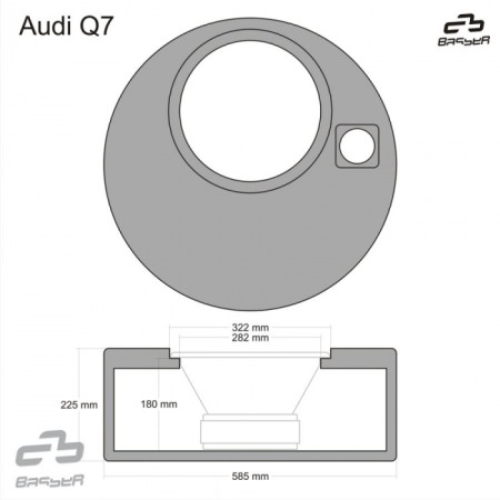 Carcasa subwoofer Audi Q7 Fit-Box FBAUDI15 [3]
