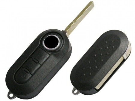 Accesorii auto - Carcasa telecomanda compatibila FIAT tip briceag cu 3 butoane
