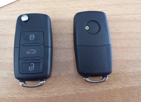 Accesorii auto - Carcasa telecomanda compatibila VW tip briceag 3 butoane