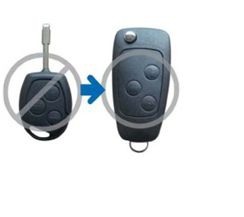 Accesorii auto - Carcasa telecomanda tip briceag cu 3 butoane compatibila Ford lama tip cui