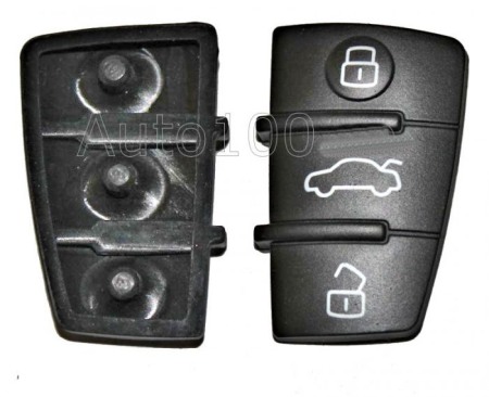 Accesorii auto - Cauciuc butoane carcasa telecomanda cu 3 butoane Audi / VW