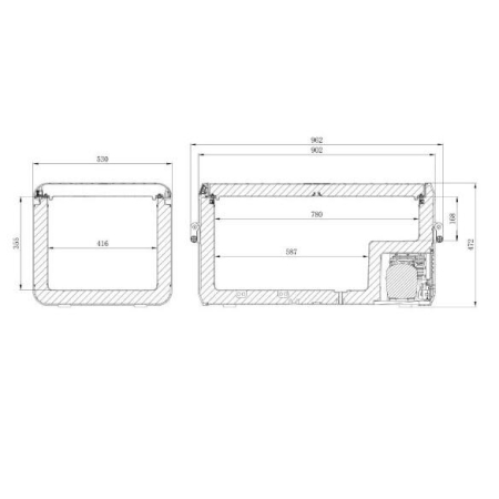 CFX3 100 Frigider cu compresor Dometic, 12/24/220V, 99 litri [1]