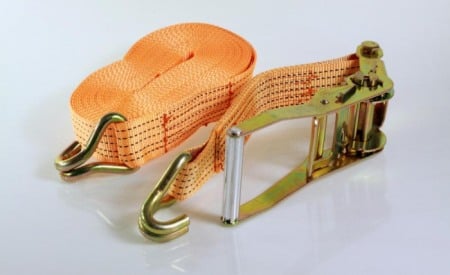 Echipamente atelier - Chinga camioane, 1 clicket, 2 carlige fixare, 12mx5cm