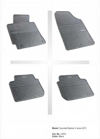 Covorase cauciuc auto dedicate - Covoare cauciuc dedicate HYUNDAI ELANTRA V 2010-2015