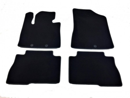 Covorase auto mocheta - Covorase auto mocheta Hyundai Santa Fe III  fabricatie 2015 - prezent (NEGRU)