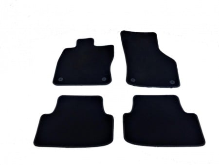 Covorase auto mocheta - Covorase auto mocheta Seat Leon III (5F) fabricatie 2012 - prezent (NEGRU)
