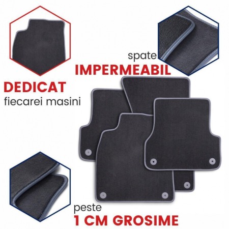 Covorase auto mocheta VW Golf V Plus fabricatie 2004 - 2014 (GRI) [1]