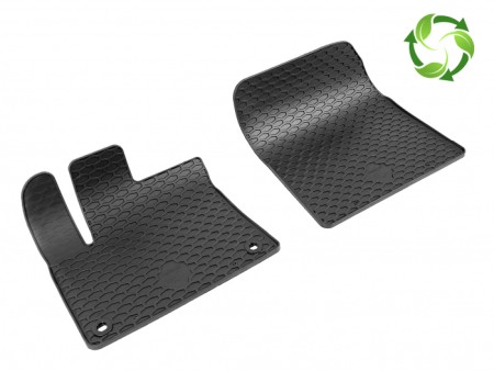 Accesorii interior - Covorase cauciuc 2 locuri Fiat Doblo, Citroen Berlingo, Opel Combo, Peugeot Rifter, Toyota ProAce  Gumarny Zubri Cehia (locurile din fata)