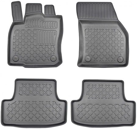 Covorase cauciuc auto dedicate - Covorase cauciuc auto tip tavita dedicate Volkswagen T-Roc / Audi Q2 (GA)