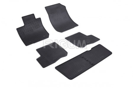 Covorase cauciuc auto dedicate - Covorase cauciuc Dacia Logan 1 MCV, 2007-2013, Rigum (cu 7 locuri)