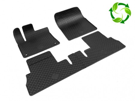 Accesorii interior - Covorase cauciuc Fiat Doblo, Citroen Berlingo, Opel Combo, Peugeot Rifter, Toyota ProAce cu 5 locuri, Gumarny Zubri Cehia