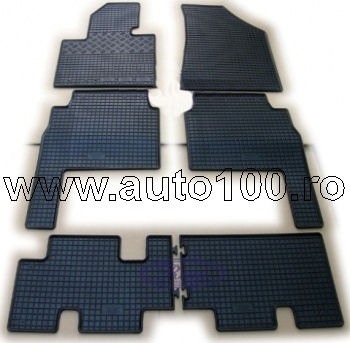 Covorase cauciuc auto dedicate - Covorase cauciuc Kia Sorento II (7 locuri)