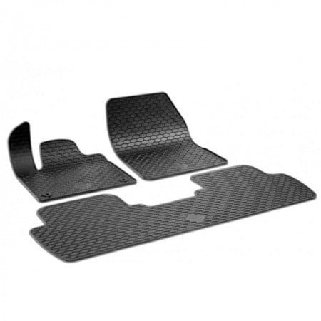 Covorase cauciuc auto dedicate - Covorase cauciuc Peugeot 5008 a 2-a generatie, 2017-prezent, Gumarny Zubri (5 locuri)