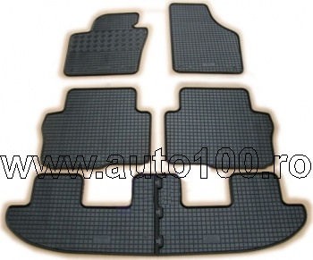 Covorase cauciuc auto dedicate - Covorase cauciuc Volkswagen Sharan II (7 loc)