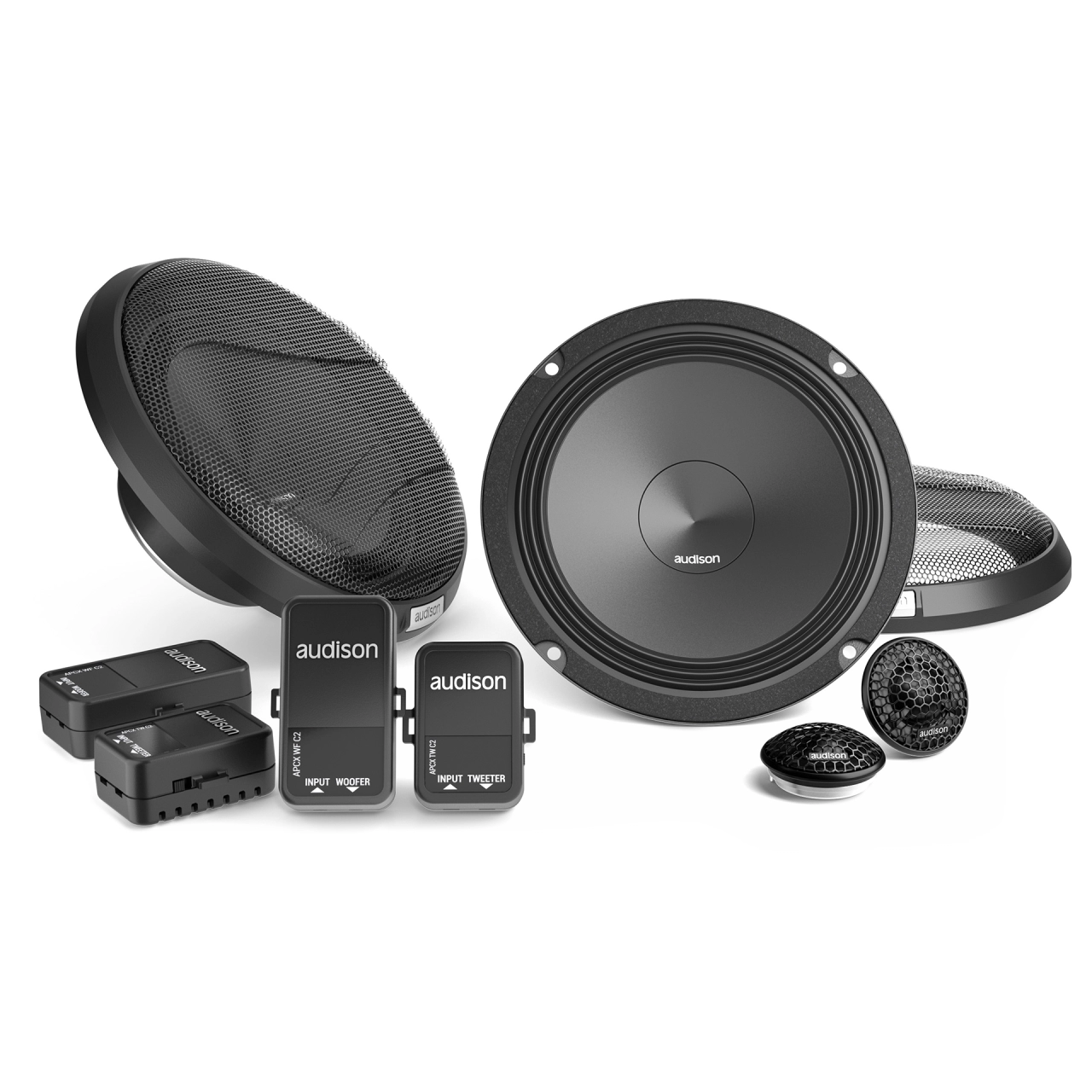 Difuzoare-Sisteme / Componente - Difuzoare auto Audison Prima APK 165 2Ω set sistem 2 căi, 165mm, 100W RMS, 2Ω, set 4 difuzoare