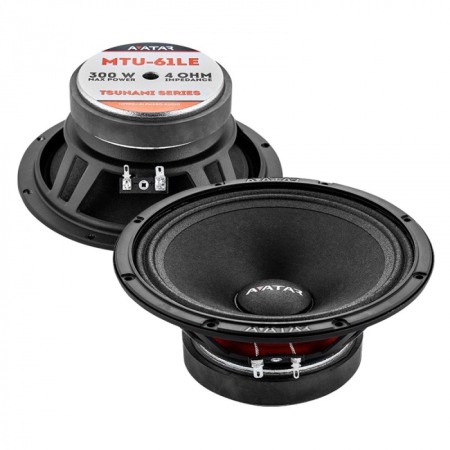 Difuzoare, boxe auto coaxiale - Difuzoare auto Avatar Tsunami MTU-61LE set componente, 165mm, 150W RMS, 4Ω, set 2 difuzoare