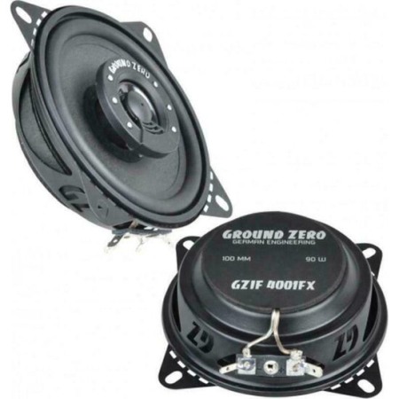 Difuzoare, boxe auto coaxiale - GZIF 4001FX DIFUZOARE SLIM COAXIALE IRIDIUM GROUND ZERO DE 10CM, 50W RMS