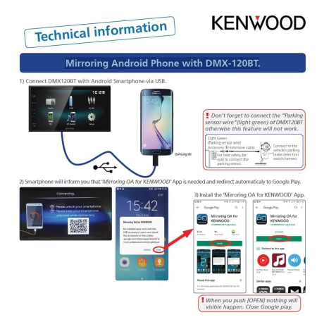 DMX-120BT MEDIA PLAYER 2DIN KENWOOD DE 6.8″ CU USB/BLUETOOTH [1]