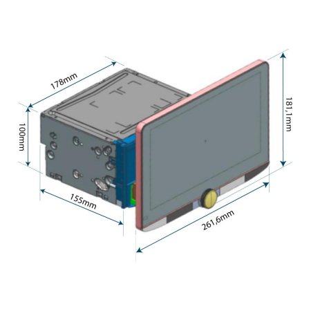 DMX-9720XDS 2DIN KENWOOD DE 10.1", Wi-Fi/USB/BT/CONTROL SMARTPHONE WIRELESS [1]