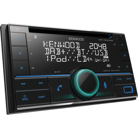 DPX-7200DAB 2DIN RADIO CU CD/USB/BLUETOOTH/DAB+ KENWOOD, MULTICOLOR [1]