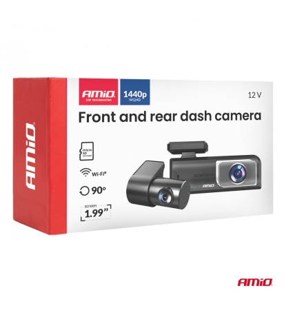 DVR auto cu doua camere 2K + 1K WLAN 512GB WIFI Full HD AMIO-04800 [1]
