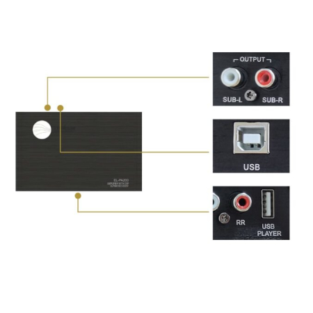 Car Audio/Procesoare de sunet - EL-PA200 NEO AMPLIFICATOR PE 4 CANALE RAINBOW CU PROCESOR DE SUNET PE 6 CANALE