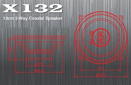 X132 DIFUZOARE COAXIALE EXCALIBUR DE 13CM, 50W RMS [1]