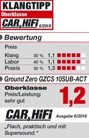 GZCS 10SUB-ACT SUBWOOFER ACTIV GROUND ZERO DE 25CM (10"), 300W [2]