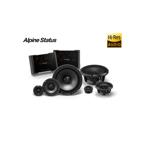 Car Audio/Difuzoare - HDZ-653S DIFUZOARE COMPONENTE SLIM-FIT HI-RES ALPINE STATUS  DE 16.5CM, 100W RMS