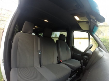 Huse scaun auto dedicate - Huse scaune auto dedicate pentru Mercedes Sprinter 3 locuri dupa 2018