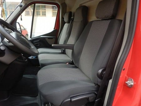 Huse scaun auto dedicate - Huse scaune auto dedicate pentru Opel Movano B 3 locuri dupa 2010