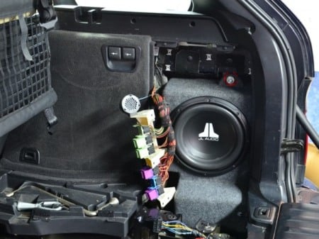 Incinta subwoofer BMW X5 (E53) 1999->2006 pentru difuzor 250mm carenaj dreapta [5]