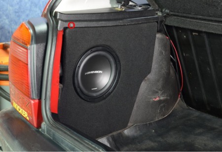 Incinta subwoofer VW Golf III  pentru difuzor 200mm pe stanga [5]