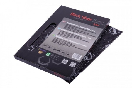 Insonorizant Auto - Insonorizant Premium auto STP Black Silver Shop, 1,8mm, 0,8m2, Pack 8 coli