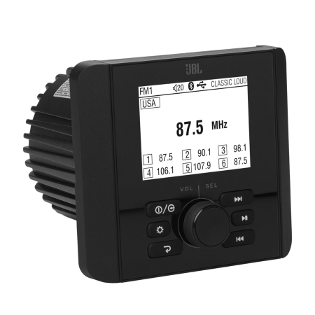 Pentru Ambarcatiuni/Playere Marine - JAM3000 UNITATE MARINA JBL CU DISPLAY MONOCROM DE 2.8", REDARE BT/USB/AM/FM, IP66
