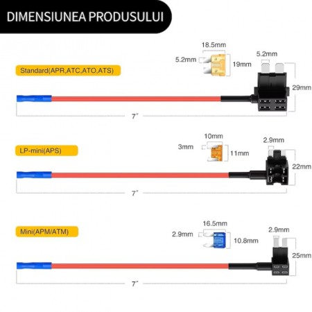 Kit adaptoare sigurante duble standard, mini, miniLow [1]
